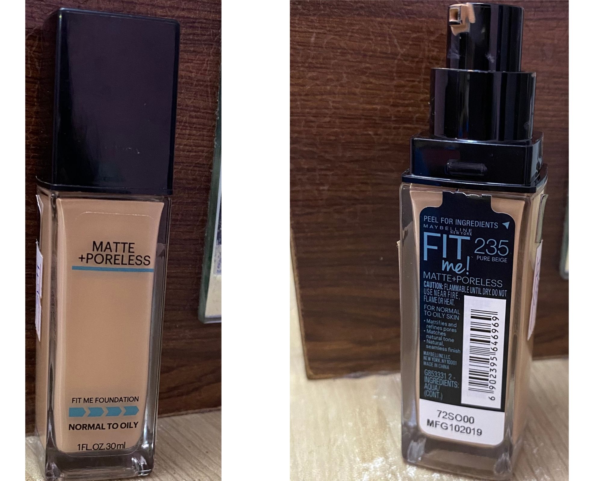 Maybelline Fit Me Matte And Poreless Foundation Review And Swatches ...