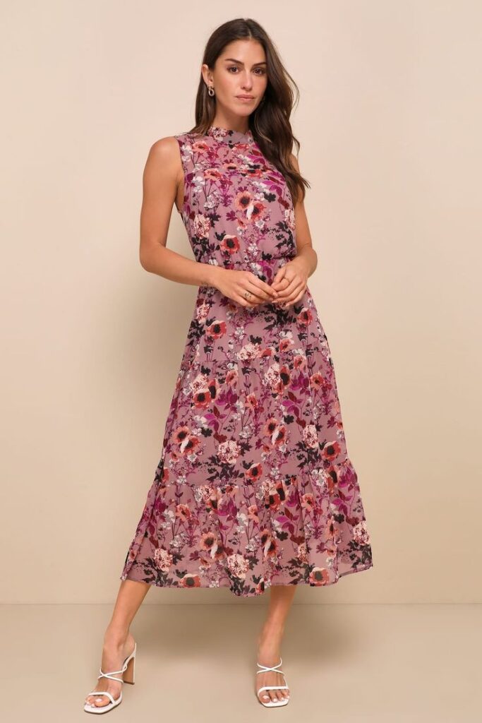 floral dress - wedding guest dresses