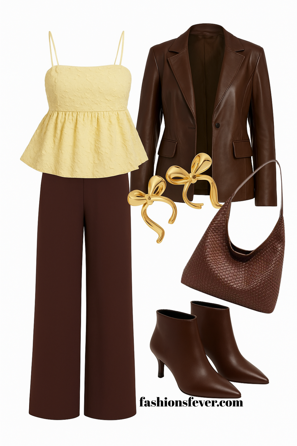 chocolate brown in fall/winter outfit ideas