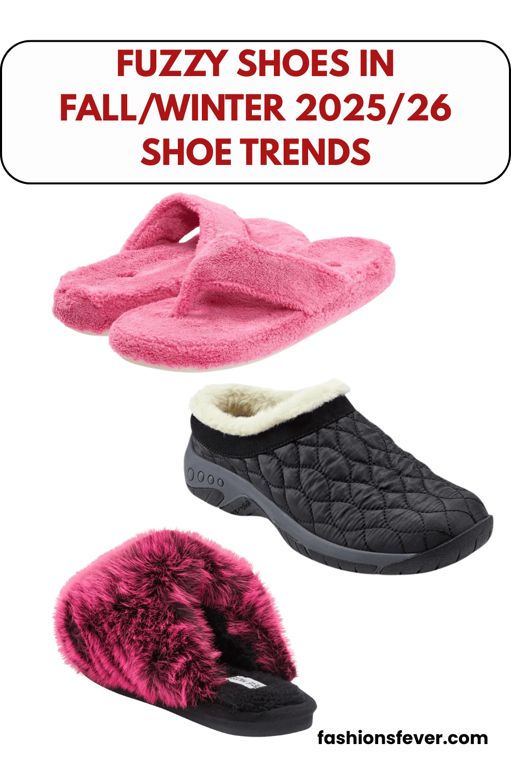 FUZZZY SHOES IN FALL WINTER 2025 SHOE TRENDS