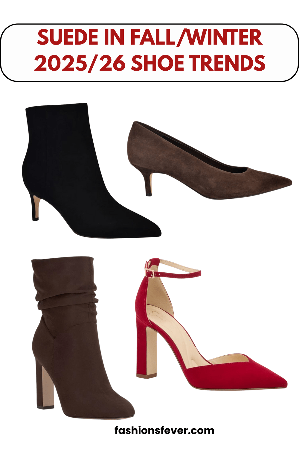 SUEDE in fallwinter 2025 shoe trends