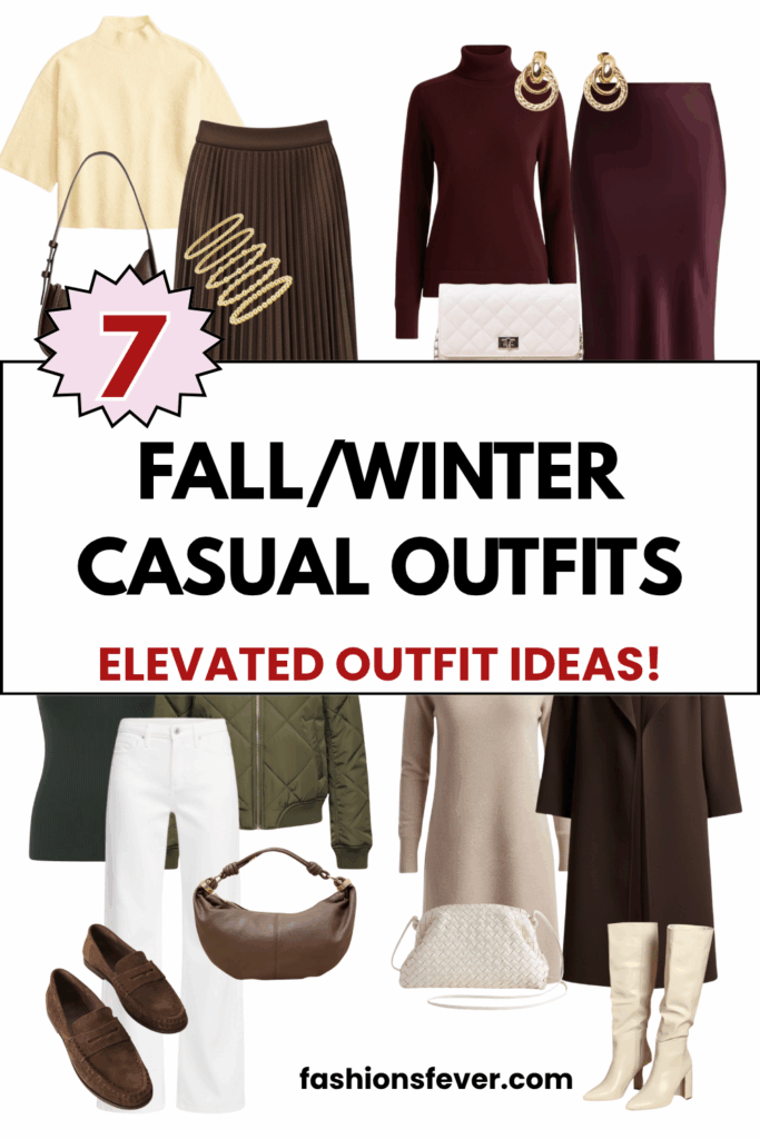 fall winter casual outfits - elevated outfit ideas