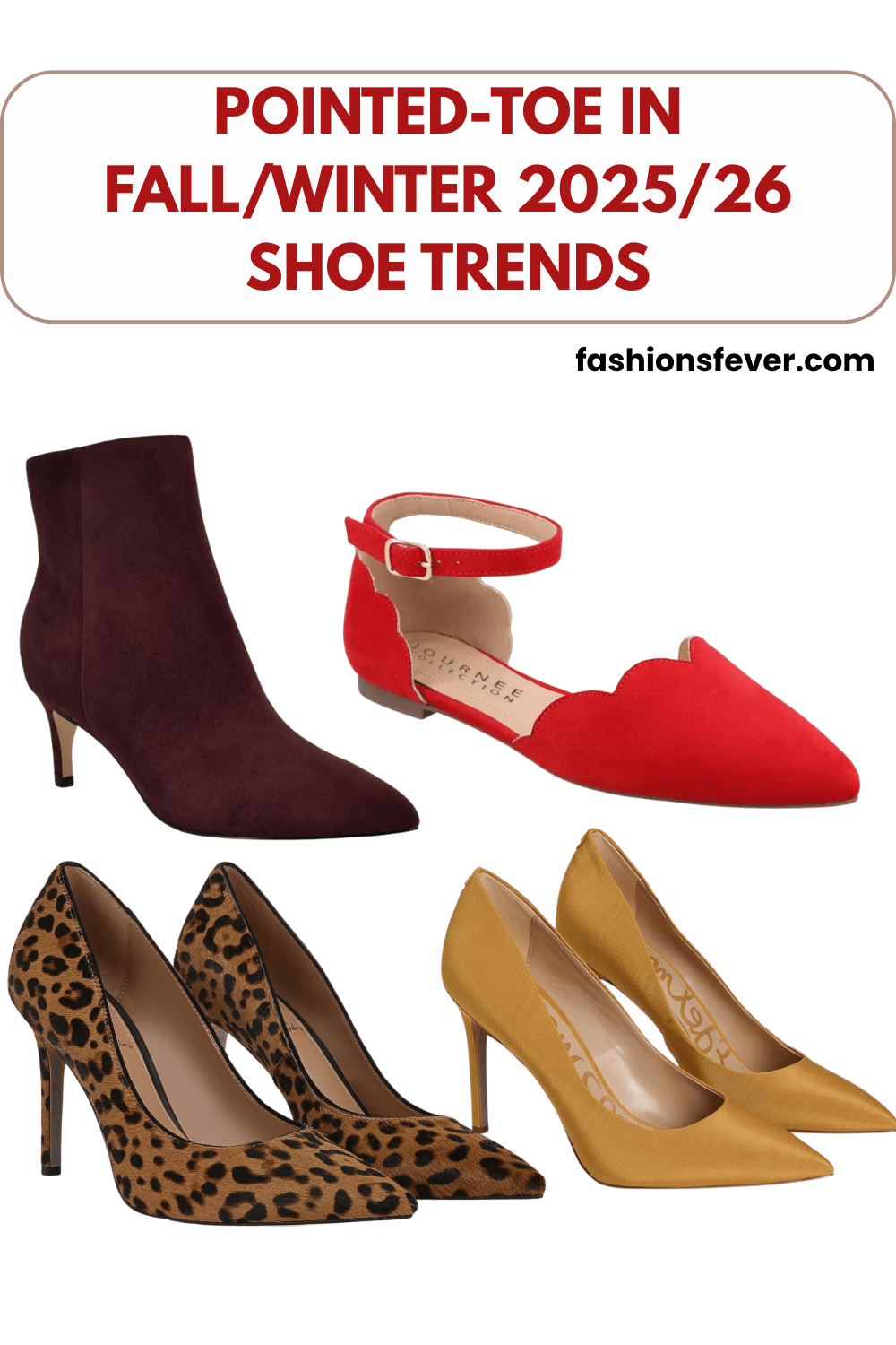 pointed toe in fall winter 2025:26 shoe trends