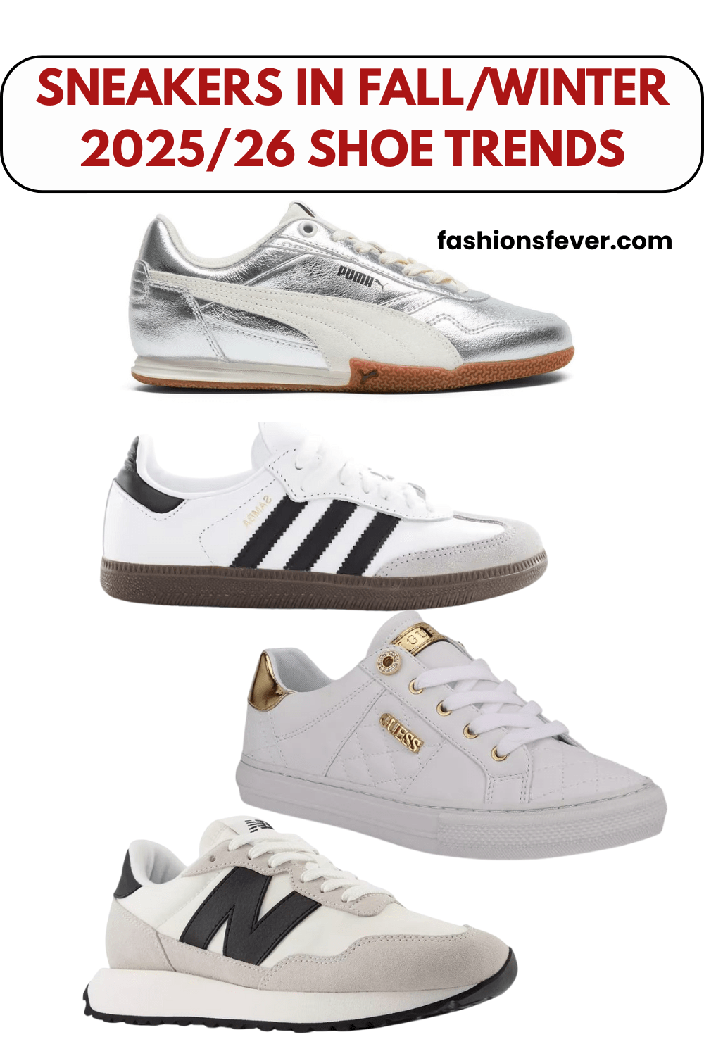 sneakers in fall/winter 2025/26 shoe trends
