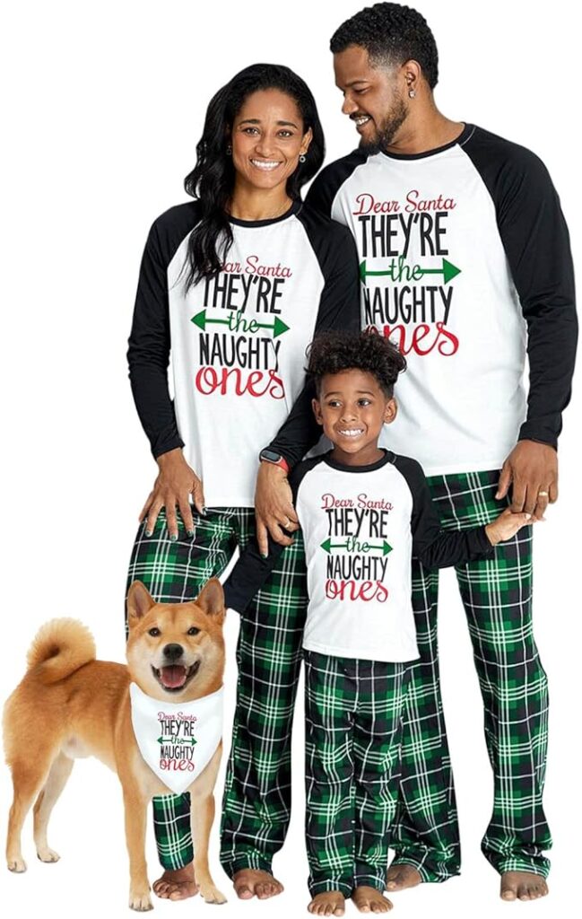Christmas Letter Family Pajamas