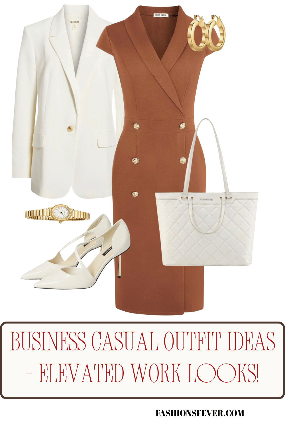 Looking for business casual outfits that actually work? Discover 5 elevated summer work outfits and smart casual work outfit ideas, from blazer dresses to wide-leg trousers. Perfect work outfit ideas for women, teachers, and office professionals who want to look polished effortlessly.